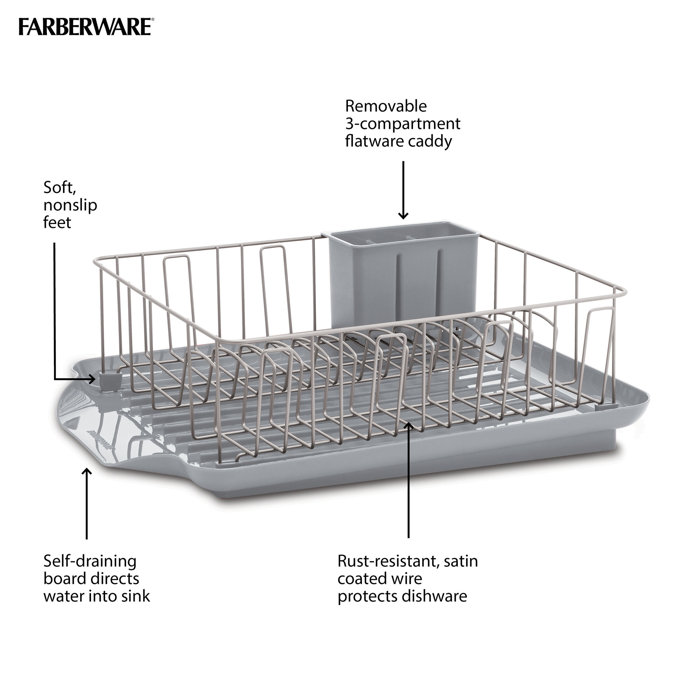 Farberware Stainless Steel Dish Rack & Reviews Wayfair